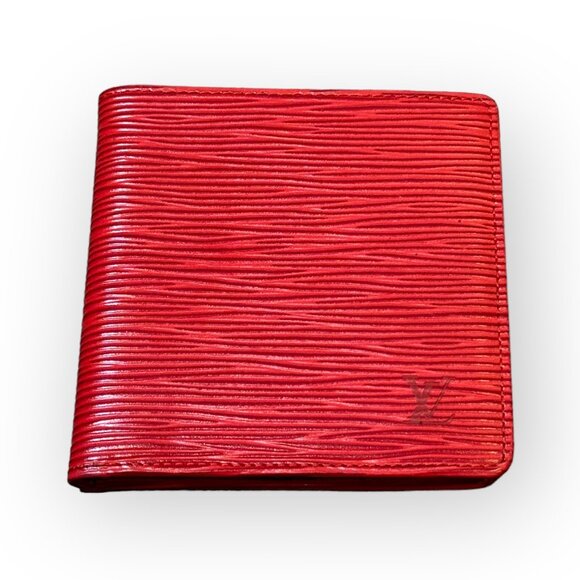 Louis Vuitton Other - Louis Vuitton LV Marco Epi Leather Wallet in Red Portefeuille Bi-Fold - 4x4 in.